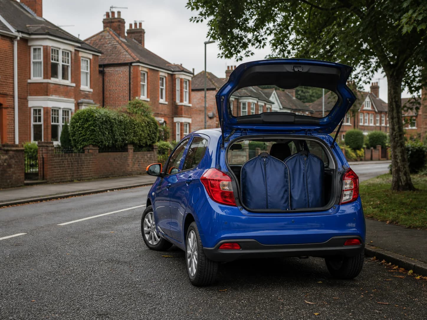 The collection car loaded for a local round around Methley, West Yorkshire